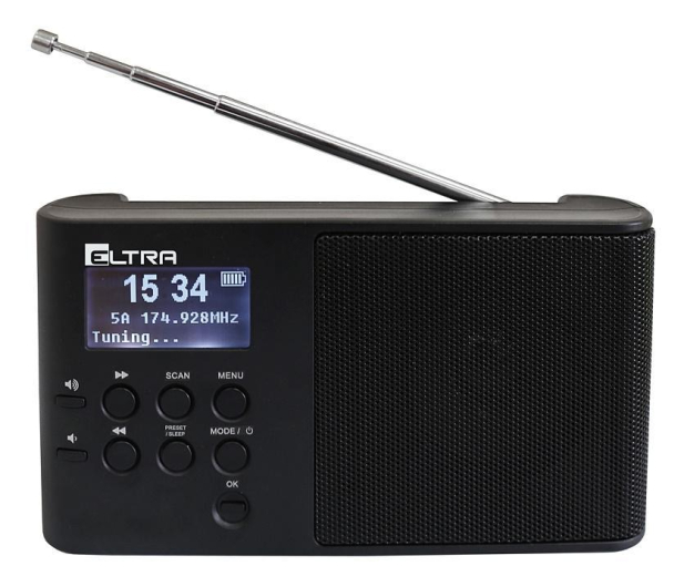 ELTRA ULA DAB, LCD, czarne - 1383963 - zdjęcie